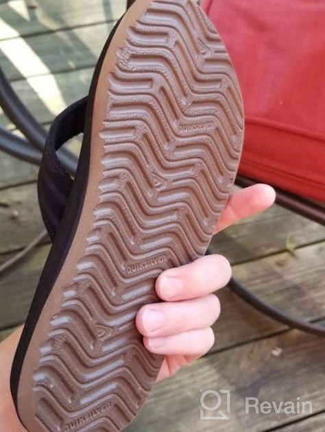 img 1 attached to Quiksilver Youth Monkey Wrench Flip Flop Sandal: Ideal Footwear for Little Kid/Big Kid Adventures review by Matt Travers