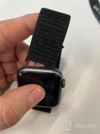 img 1 attached to Nylon strap for Apple Watch 42/44/45 mm (Black) review by Dila Annisa ᠌