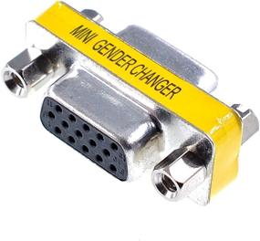 img 2 attached to 5-Pack Oiyagai HD DB15 VGA Female To Female Coupler For Null Modem Serial Cable Gender Change