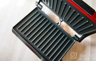 img 2 attached to Sandwich maker Kitfort KT-1609 Panini Maker, red review by Ada Wajszczuk ᠌