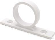 🚿 dura faucet rv shower hose guide ring with mounting screws - white logo