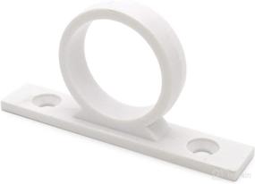 img 4 attached to 🚿 Dura Faucet RV Shower Hose Guide Ring with Mounting Screws - White