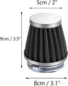 img 3 attached to 🌬️ ESUPPORT 46mm Mini Cone Cold Air Intake Filter Turbo Vent - The Perfect Solution for Clean and Fresh Air in Your Car or Motorcycle