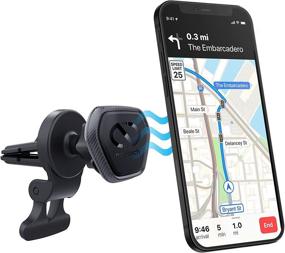 img 4 attached to 📱 Enhanced Car Air Vent Phone Mount &amp; Device Holder [Hands-Free] Compatible with iPhone 13/12/11/Pro/Max, Galaxy S22/S21/S20, Note 20/10 &amp; More by Naztech MagBuddy Elite