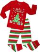 deck the halls with adorable girls christmas pajamas - a perfect gift set for children's cotton sleepwear logo
