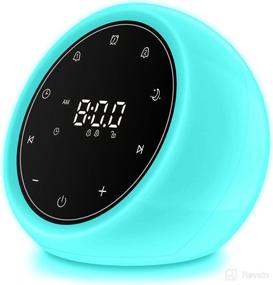 img 4 attached to 🔊 Enhanced White Noise Machine: 20 Soothing Sounds, Dual Alarm, Night Light - Ideal for Babies and Adults - Touch Control Sound System