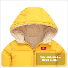 img 1 attached to Coat Toddler Hooded Fleece Jacket Apparel & Accessories Baby Boys