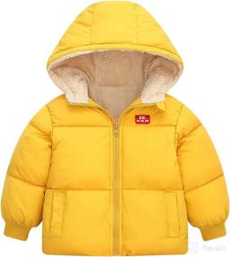 img 4 attached to Coat Toddler Hooded Fleece Jacket Apparel & Accessories Baby Boys