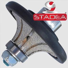 img 3 attached to STADEA Half Radius Demi B20 Granite Bullnose Profile Wheel Edges For Marble Stone Profile Grinding
