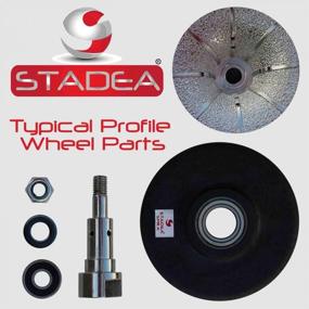 img 1 attached to STADEA Half Radius Demi B20 Granite Bullnose Profile Wheel Edges For Marble Stone Profile Grinding