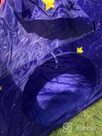 img 1 attached to Homfu Purple-Ball Bit 3-In-1 Pop Up Tunnel Tent For Kids Play Indoors And Outdoors - Perfect For Boys And Girls review by Lorena Grant