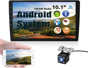 img 4 attached to Premium 10.1 Inch Android Car Stereo with GPS Navigation, Bluetooth, WiFi, Dual USB, FM/AM Radio, Touch Screen, Mirror Link, Steering Wheel Control, and Backup Camera