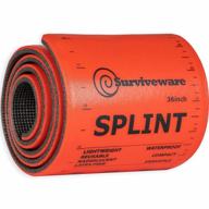 36-inch multi-purpose reusable splint for fingers, thumbs, wrists and more by surviveware - optimize your search results! logo