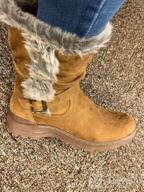 img 1 attached to Stay Warm And Stylish With Vepose Women'S Suede Slouch Snow Boots For Winter Outdoor Adventures review by Kenkoy Braggs