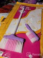 img 1 attached to Playkidz Cleaning Set For Kids - Including 3 Cleaning Toys Broom, Dustpan And Brush, Great Toy Gift For Girls review by Roberto Strumer
