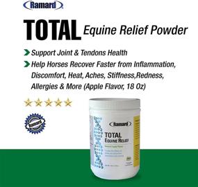 img 3 attached to Ramard Total Equine Relief - Добавка Total Equine для ухода за здоровьем суставов и сухожилий, корм для лошадей против отеков и дискомфорта, добавка для повышения производительности и тренировок лошадей, 18 унций в ванне