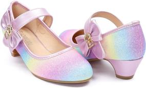 img 4 attached to 👠 ADAMUMU Girls Shoes Dress Wedding Girls' Shoes: Elegant Flats for Special Occasions