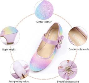 img 3 attached to 👠 ADAMUMU Girls Shoes Dress Wedding Girls' Shoes: Elegant Flats for Special Occasions