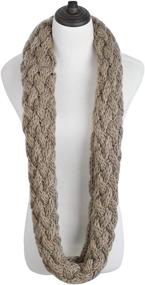 img 1 attached to 🧣 Stay Warm in Style: Premium Solid Winter Infinity Circle Women's Scarves & Wraps