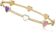 little miss twin stars gold plated girls' jewelry : bracelets logo