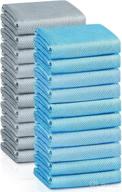 🧼 20 pack microfiber cleaning cloth, nanoscale fish scale design, reusable easy clean towels, highly absorbent cloth for windows, glass, home, kitchen and car, 11.5×15.4 in logo