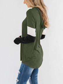 img 3 attached to Stay Fashionable And Comfy: Minclouse Women'S Color Block Hoodie With Drawstring And Long Sleeves