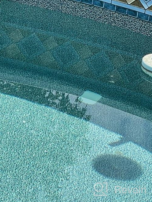 img 1 attached to Smartline Boulder Swirl 12-Foot-By-24-Foot Oval Liner UniBead Style 52-Inch Wall Height 20 Gauge Virgin Vinyl Material Heavy-Duty Liners Designed For Steel Sided Above-Ground Swimming Pools review by Leo Black