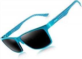 img 4 attached to BIRCEN Углеродное волоконное поляризованное солнцезащитные очки для мужчин - Стильная защита от УФ-лучей для рыбалки и гольфа