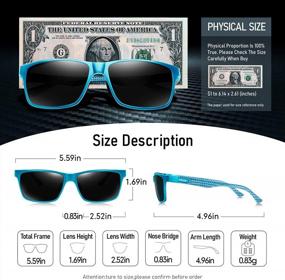img 2 attached to BIRCEN Carbon Fiber Polarized Sunglasses For Men - Stylish UV Protection For Fishing And Golfing