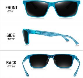 img 3 attached to BIRCEN Carbon Fiber Polarized Sunglasses For Men - Stylish UV Protection For Fishing And Golfing