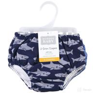 🦈 hudson baby unisex swim diapers, shark design, size 5 toddler logo