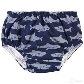 img 2 attached to 🦈 Hudson Baby Unisex Swim Diapers, Shark Design, Size 5 Toddler