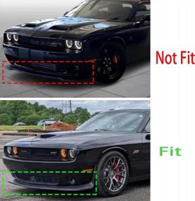 img 1 attached to Upgrade Your Dodge Challenger With Keptrim Bumper Lip Splitter Protector Cover - Specifically For Scat Pack R/T GT SRT Models (2015-2021)