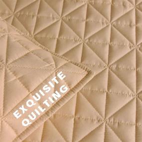 img 2 attached to Exclusivo Mezcla 3-Piece King Size Quilt Set With Pillow Shams, Grid Quilted Bedspread/ Coverlet/ Bed Cover( 96X104 Inches, Camel) -Soft, Lightweight And Reversible