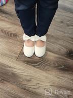 img 1 attached to Hehainom Toddler Little Ballet Patent Girls' 🩰 Flats: Stylish & Supportive Shoes for your Little Dancer review by Martha Robinson