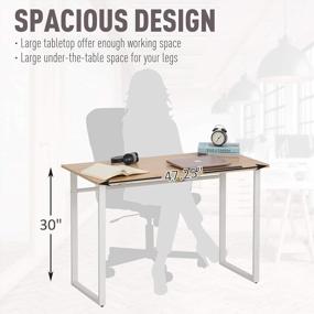 img 1 attached to Adjustable Oak Drafting And Drawing Table With Tiltable Tabletop For Artists And Professionals By HOMCOM