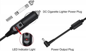 img 1 attached to IGuerburn 12V Car Charger For Inogen One G2 G3 G4 G5 Oxygen Concentrator, DC Adapter Replace Inogen BA-306 BA-301 Cigarette Lighter Power Cord With Additional Fuses*2-8.3Ft