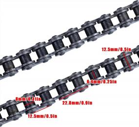 img 2 attached to 420 Standard Roller Chain 132 Link For 110Cc 125Cc Dirt Pit Bike ATV Quad Go Kart Scooter Mini Bike + CNCMOTOK 420 Motorcycle Chain Breaker