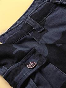 img 3 attached to Mesinsefra Cargo Pants Adjustable Pocket Boys' Clothing ~ Pants