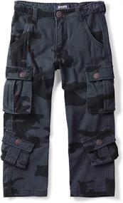 img 4 attached to Mesinsefra Cargo Pants Adjustable Pocket Boys' Clothing ~ Pants