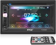 🚗 pyle pldn83bt: double din dvd car stereo with bluetooth, touch screen, usb/sd, mp3, cd player, am fm radio, steering wheel control, hands-free call, camera/speaker input логотип