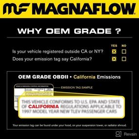 img 1 attached to 🚗 MagnaFlow Universal Catalytic Converter 51204: OEM Grade, Federal/EPA Compliant - Stainless Steel, 2in Inlet/Outlet, 13in Length - No O2 Sensor - OEM Replacement