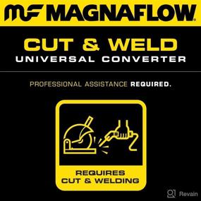 img 2 attached to 🚗 MagnaFlow Universal Catalytic Converter 51204: OEM Grade, Federal/EPA Compliant - Stainless Steel, 2in Inlet/Outlet, 13in Length - No O2 Sensor - OEM Replacement