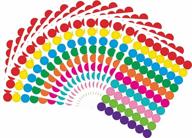 1050 красочных наклеек с круглыми точками для цветового кодирования - 10 цветовых стилей для организации офиса или классной комнаты, от parlaim логотип