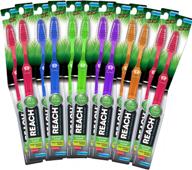 🌈 assorted colors crystal reach toothbrush logo