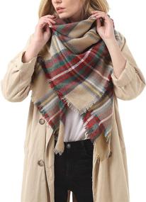 img 3 attached to Stay cozy and chic with American Trends Classic Blanket Scarves - Must-have Women's Accessories at Scarves & Wraps