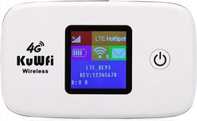 img 4 attached to 🌍 KuWFi 4G LTE Mobile WiFi Hotspot: Unlocked Router with SIM Card Slot for Travel in Europe, Caribbean, South America, Africa