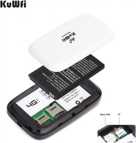 img 2 attached to 🌍 KuWFi 4G LTE Mobile WiFi Hotspot: Unlocked Router with SIM Card Slot for Travel in Europe, Caribbean, South America, Africa