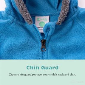 img 1 attached to 🧥 Cozy Kids Fleece Sweatshirt Jacket: Baby Boy & Girl Sweater Outerwear Coat with Toddler Full Zip Hoodie - Ideal for Children's Comfort and Style