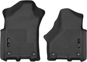 img 4 attached to 🚗 Husky Liners Weatherbeater Series Front Floor Liners for 2019-2020 Dodge Ram 2500/3500 Crew/Mega Cab - Black, 2 Pcs